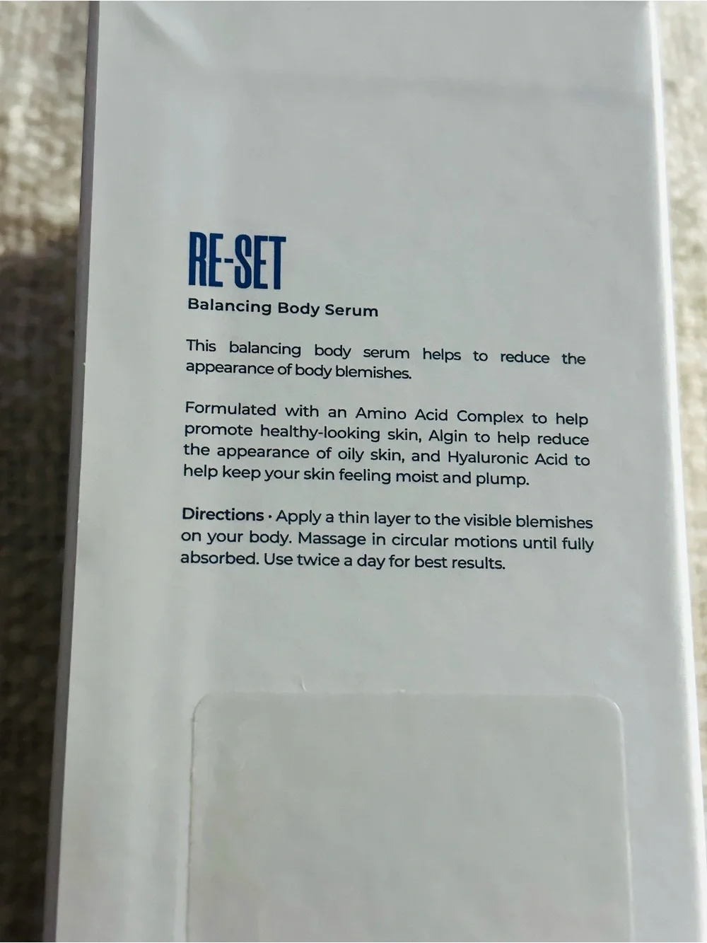 MAËLYS Re-Set Balancing Body Serum